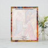 Kerstnativeschermwasmachines Briefhoofd (Staand voorkant)