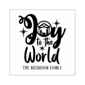 Kerstnativiteit Joeit tot de naam van de wereldfam Rubberstempel (Afrduk)