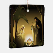 Kerstnativiteit Mary, Joseph en Baby Jesus Keramisch Ornament (Rechts)