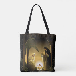 Kerstnativiteit Mary, Joseph en Baby Jesus Tote Bag