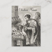 kerstnativiteit Novena Jesus Mary Heilige Kaart Visitekaartje (Voorkant)