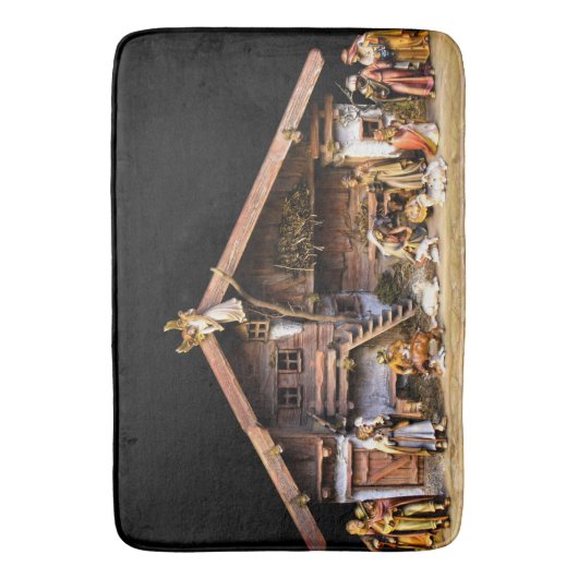 kerstnativiteitsscène badmat (Voorkant Verticaal)