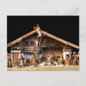 kerstnativiteitsscène briefkaart (Voorkant)