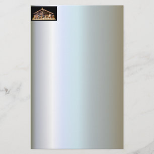 kerstnativiteitsscène briefpapier