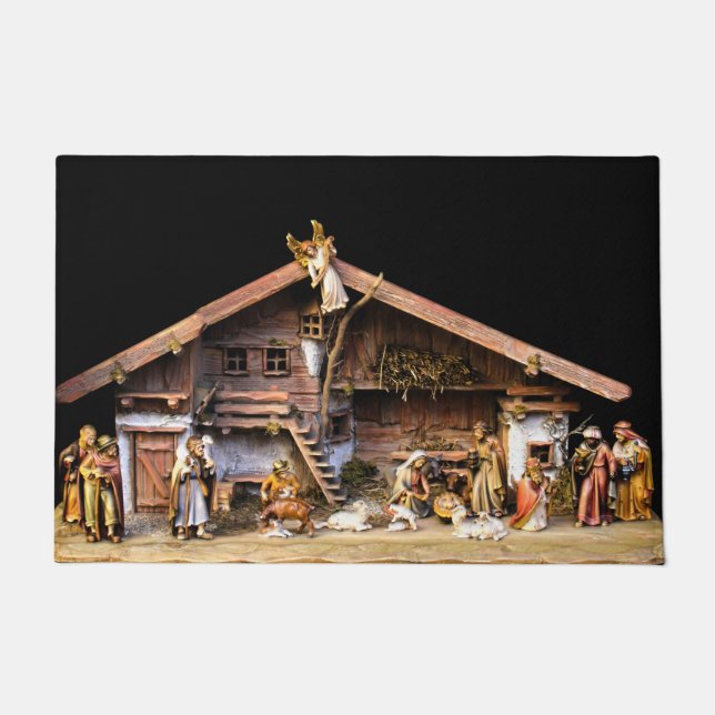 kerstnativiteitsscène deurmat (Voorkant)
