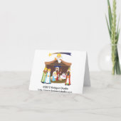 kerstnativiteitsscène feestdagen kaart (Achterkant)