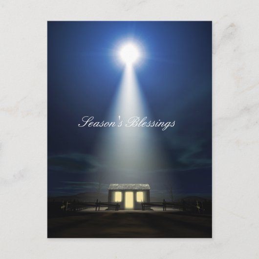 kerstnativiteitsscène feestdagenkaart (Voorkant)