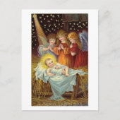 kerstnativiteitsscène feestdagenkaart (Voorkant)