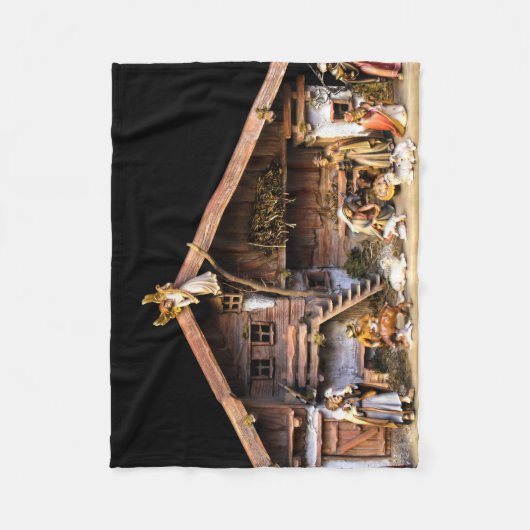 kerstnativiteitsscène fleece deken (Voorkant)