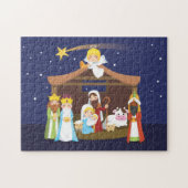 kerstnativiteitsscène legpuzzel (Horizontaal)