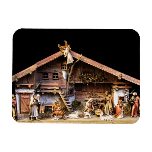 kerstnativiteitsscène magneet (Horizontaal)