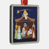 kerstnativiteitsscène metalen ornament (Rechts)