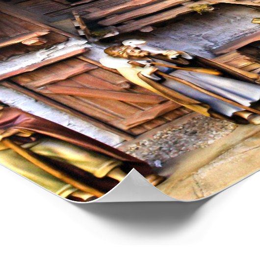 kerstnativiteitsscène poster (Hoek)