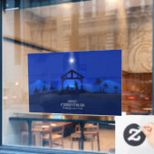 kerstnativiteitsscène raamsticker (Cafe Raam)