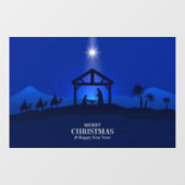 kerstnativiteitsscène raamsticker (Vel)