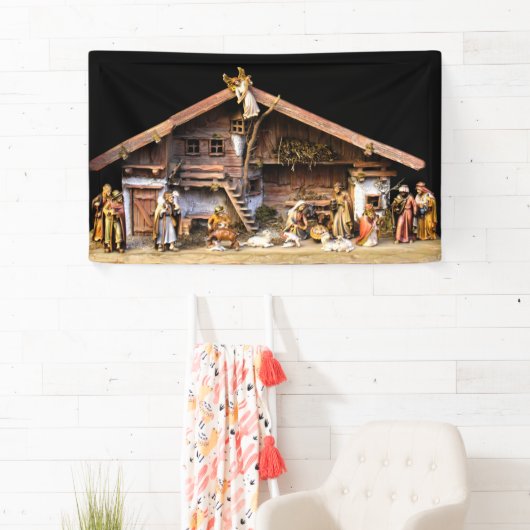 kerstnativiteitsscène spandoek (Insitu)