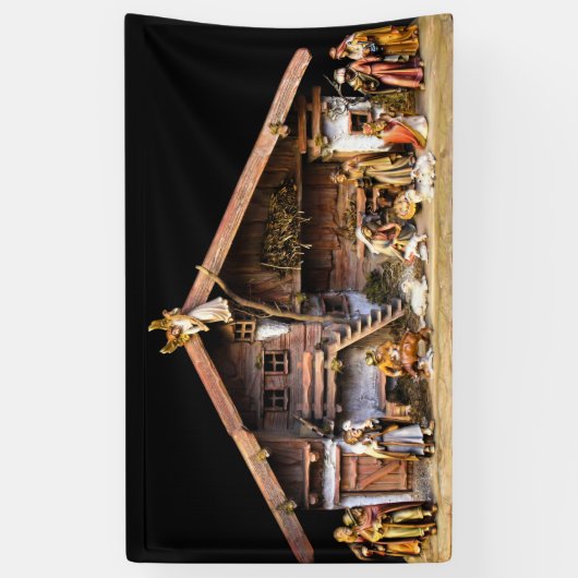kerstnativiteitsscène spandoek (Verticaal)