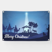 kerstnativiteitsscène spandoek (Horizontaal)