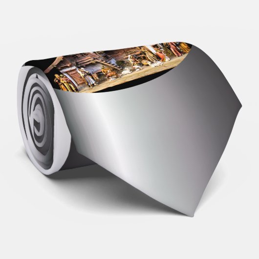 kerstnativiteitsscène stropdas (Opgerold)