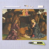 kerstnativiteitsscène van de Heilige Familie Tissuepapier (Craft)