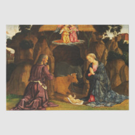 kerstnativiteitsscène van de Heilige Familie Tissuepapier