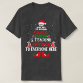 Kerstnatuurkundigen kerstrector t-shirt (Design voorkant)