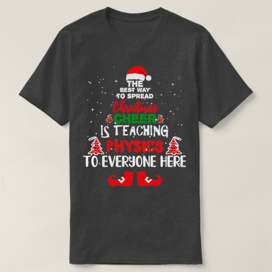 Kerstnatuurkundigen kerstrector t-shirt (Design voorkant)