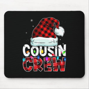 kerstneef Crew Buffalo Red plaid Pajamas Fa Muismat