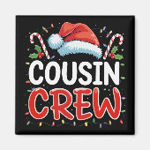 Kerstneef Crew Santa Hat Magneet (Voorkant)