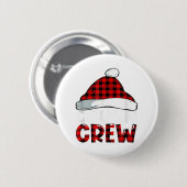 Kerstneef met buffelroepoot, pyjama Fa Ronde Button 5,7 Cm (Voorkant /achterkant)