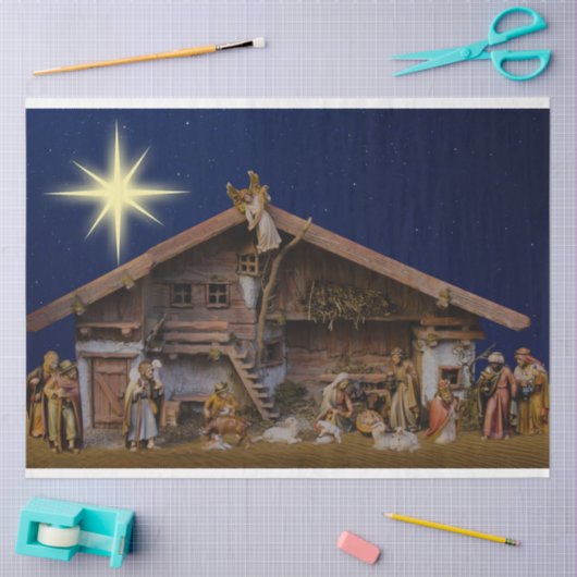 Kerstnegativemanager 3 - Weefpapier voor lospagina Tissuepapier (Craft)