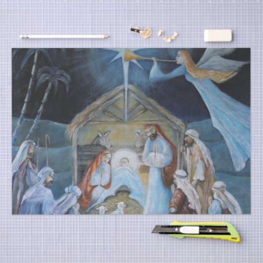 Kerstnegativiteitsmanager - Ontkoppeling Tissuepapier (Craft)