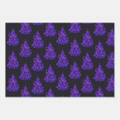 Kerstneon Violet Inpakpapier Vel (Voorkant 3)