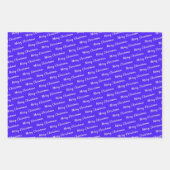 Kerstneon Violet Inpakpapier Vel (Voorkant)