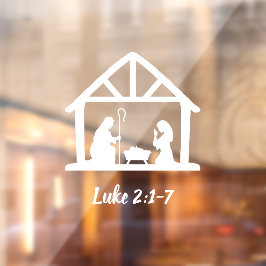 Kerstneringswoestenscript Raamsticker