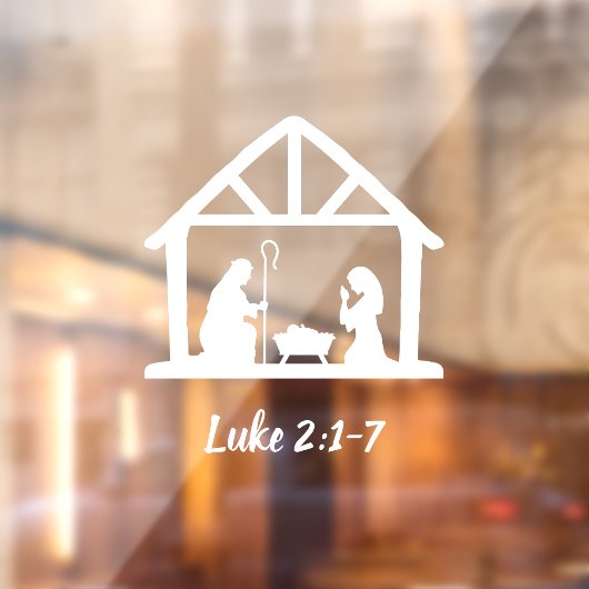 Kerstneringswoestenscript Raamsticker (Vel 2)