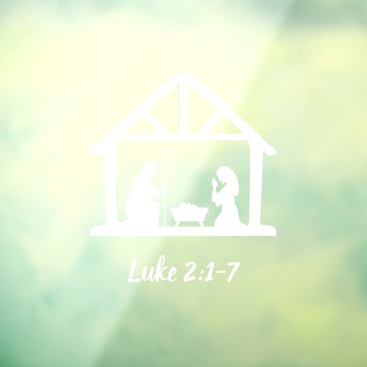 Kerstneringswoestenscript Raamsticker (Vel 3)