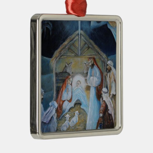 Kerstnerviteitswoede Metalen Ornament (Rechts)