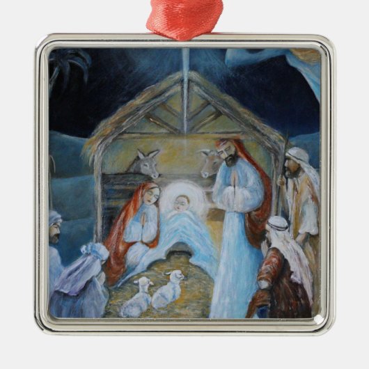 Kerstnerviteitswoede Metalen Ornament (Voorkant)