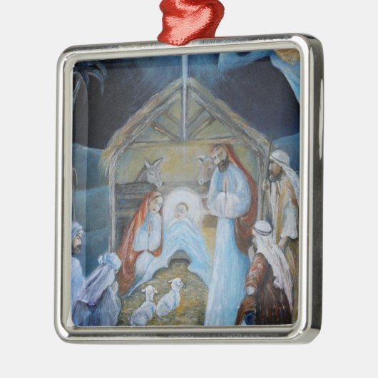 Kerstnerviteitswoede Metalen Ornament (Links)