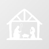 Kerstnerviteitswoede Raamsticker (Vel)