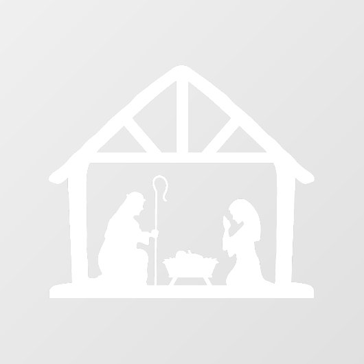 Kerstnerviteitswoede Raamsticker (Vel)