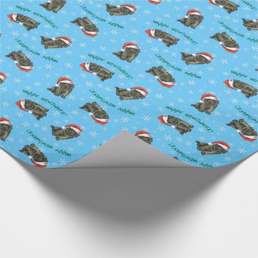 KerstNewfoundland Cadeaupapier (Hoek)