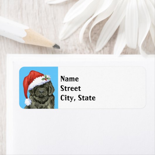 KerstNewfoundland Etiket (Insitu)