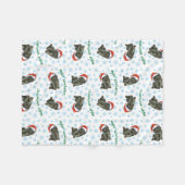 KerstNewfoundland Fleece Deken (Voorkant (Horizontaal))