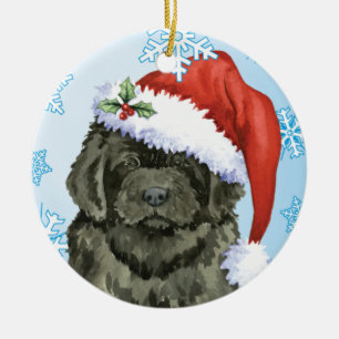 KerstNewfoundland Keramisch Ornament