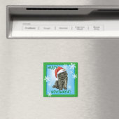 KerstNewfoundland Magneet (Insitu (Vaatwasser))