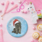 KerstNewfoundland Papieren Bordje (Feest)