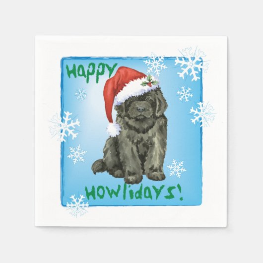 KerstNewfoundland Servet (Voorkant)