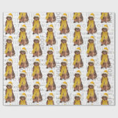 KerstNewfoundland voor de feestdag in Hondenliefhe Cadeaupapier (Vlak)